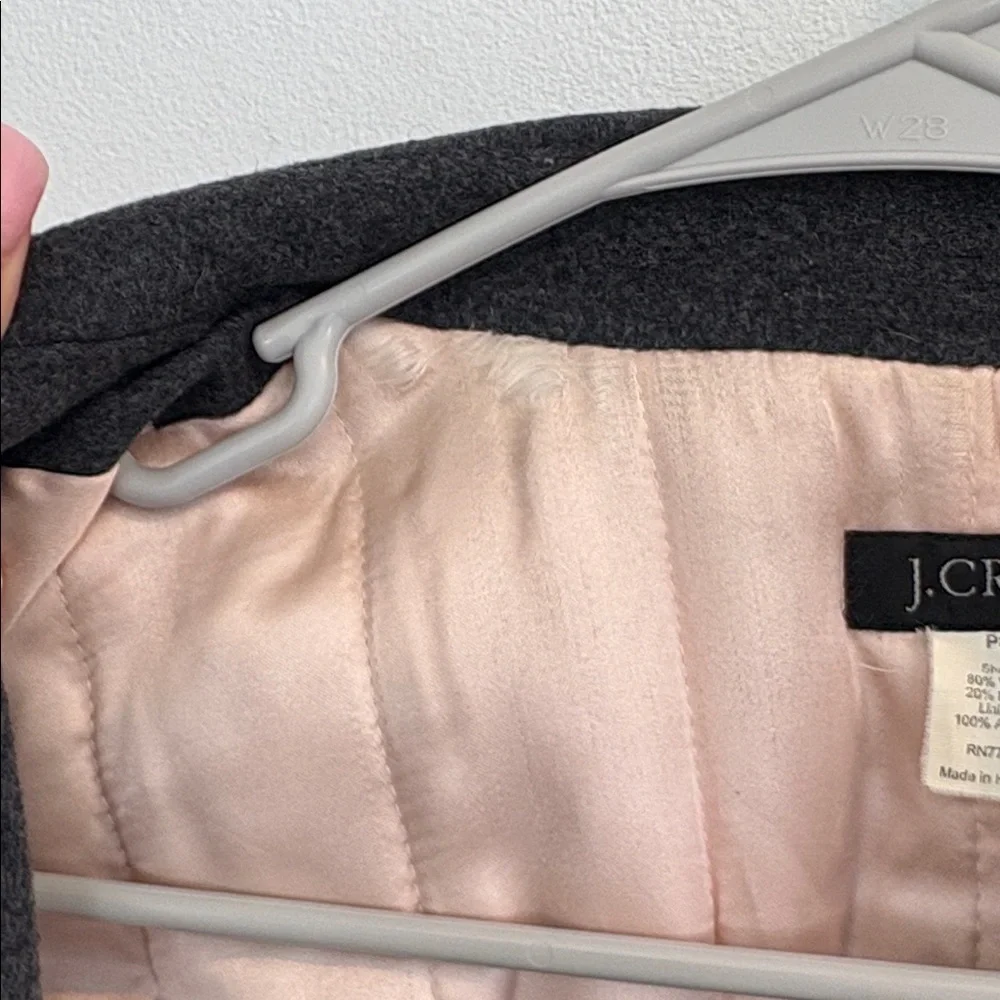 J. Crew Charcoal Wool blend Overcoat